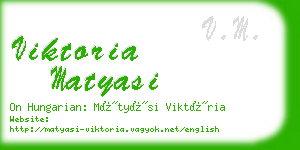 viktoria matyasi business card